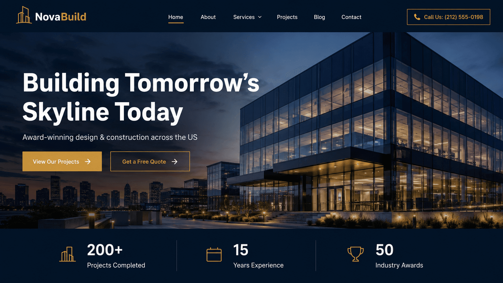 NovaBuild Business Website